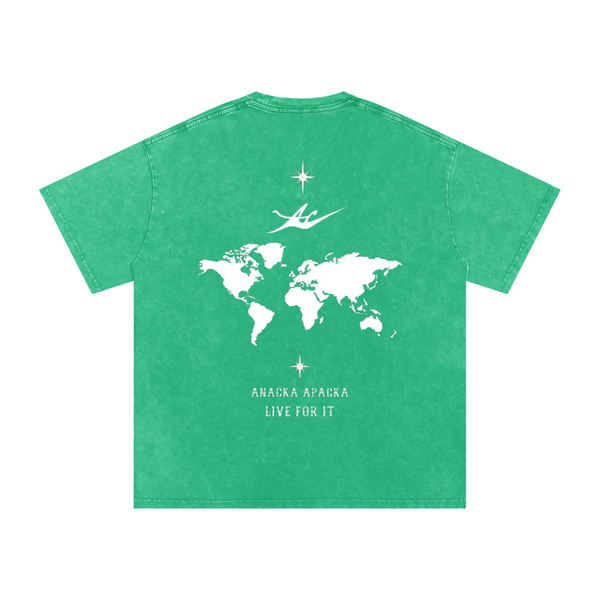 Unisex Snow Washed Oversized Cotton T-Shirt