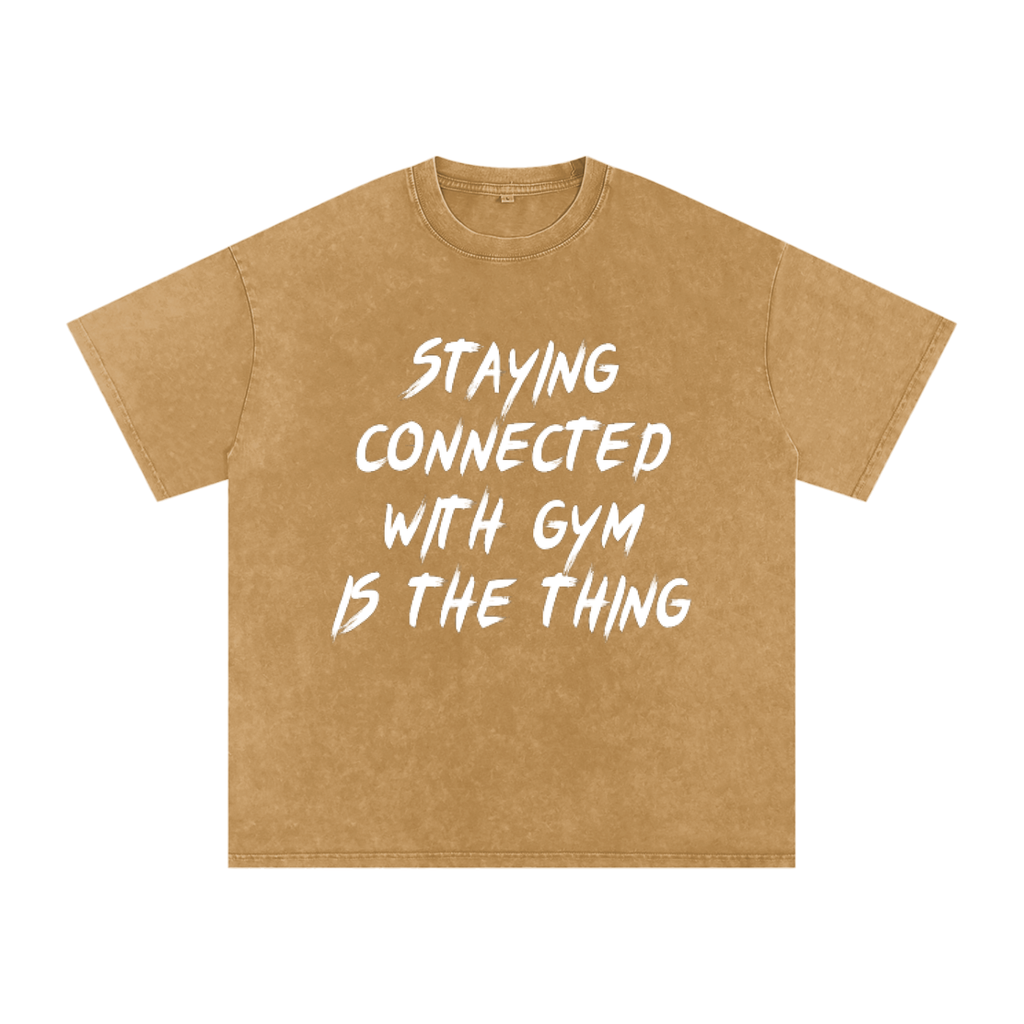 Unisex Snow Washed Oversized Cotton T-Shirt