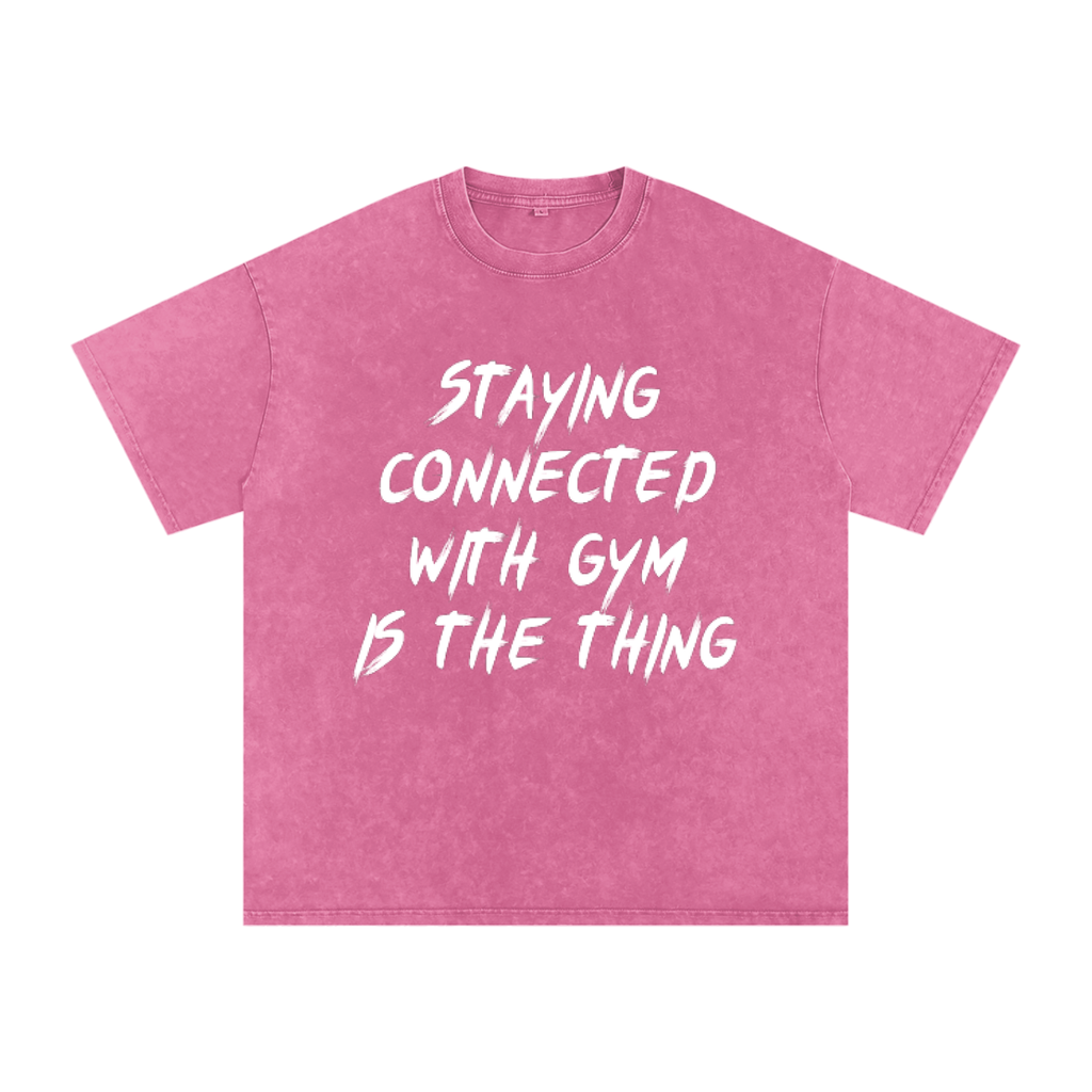 Unisex Snow Washed Oversized Cotton T-Shirt
