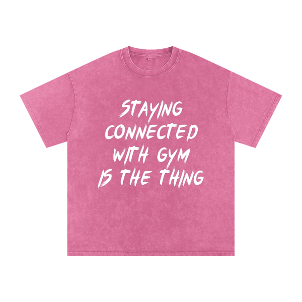 Unisex Snow Washed Oversized Cotton T-Shirt