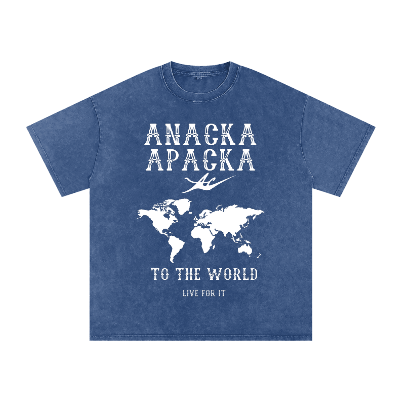 Unisex Snow Washed Oversized Cotton T-Shirt