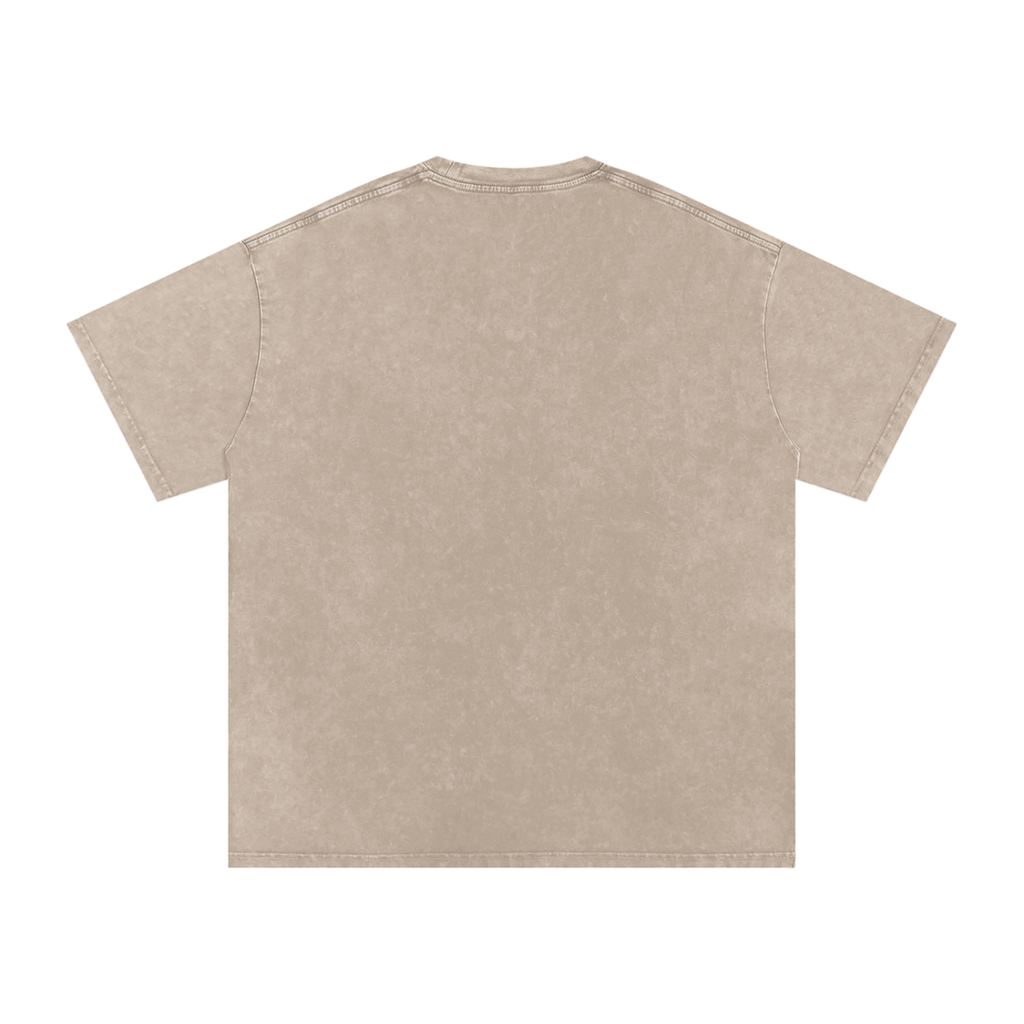 Unisex Snow Washed Oversized Cotton T-Shirt