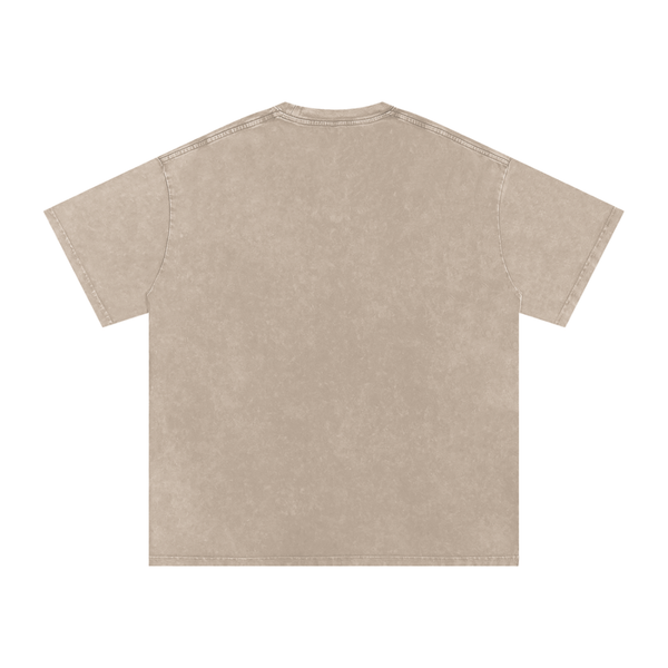 Unisex Snow Washed Oversized Cotton T-Shirt