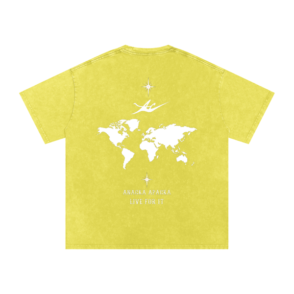 Unisex Snow Washed Oversized Cotton T-Shirt