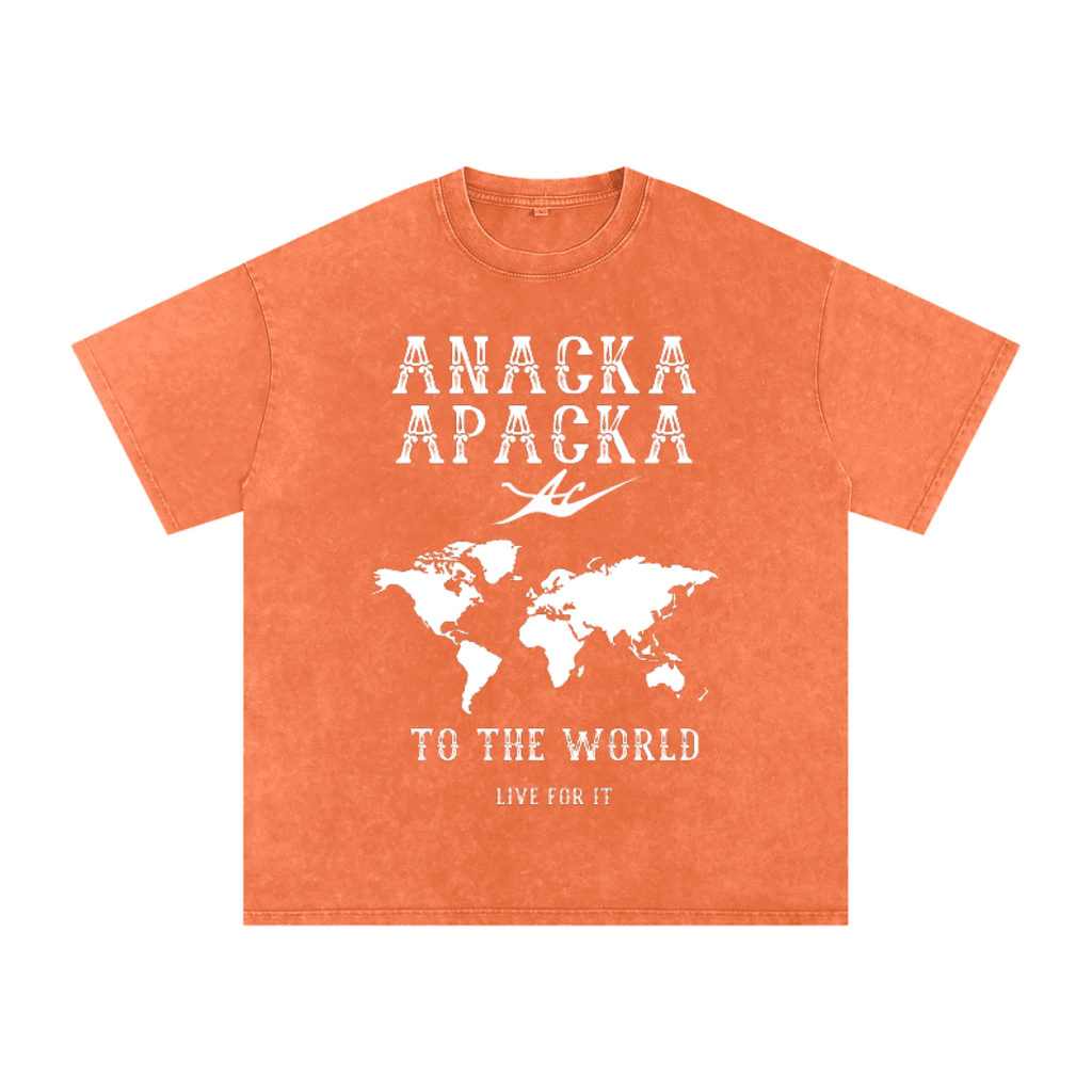 Unisex Snow Washed Oversized Cotton T-Shirt